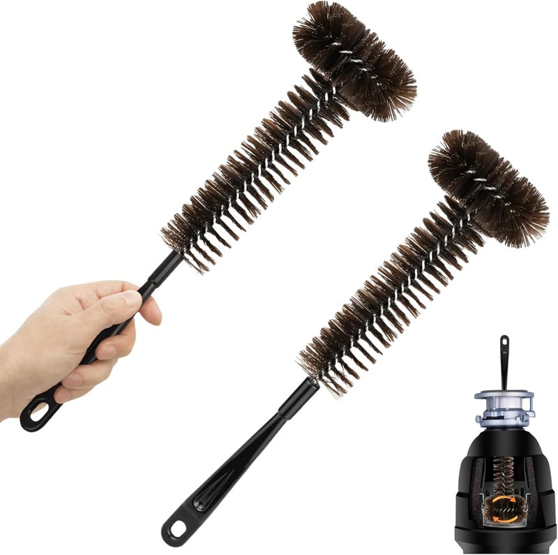 DOCOLL 2 Pack Garbage Disposal Cleaner Brush 15" Extra Long Handle for Deep Cleaning Sink and Drain Eliminates Residue, Odor - Image 1